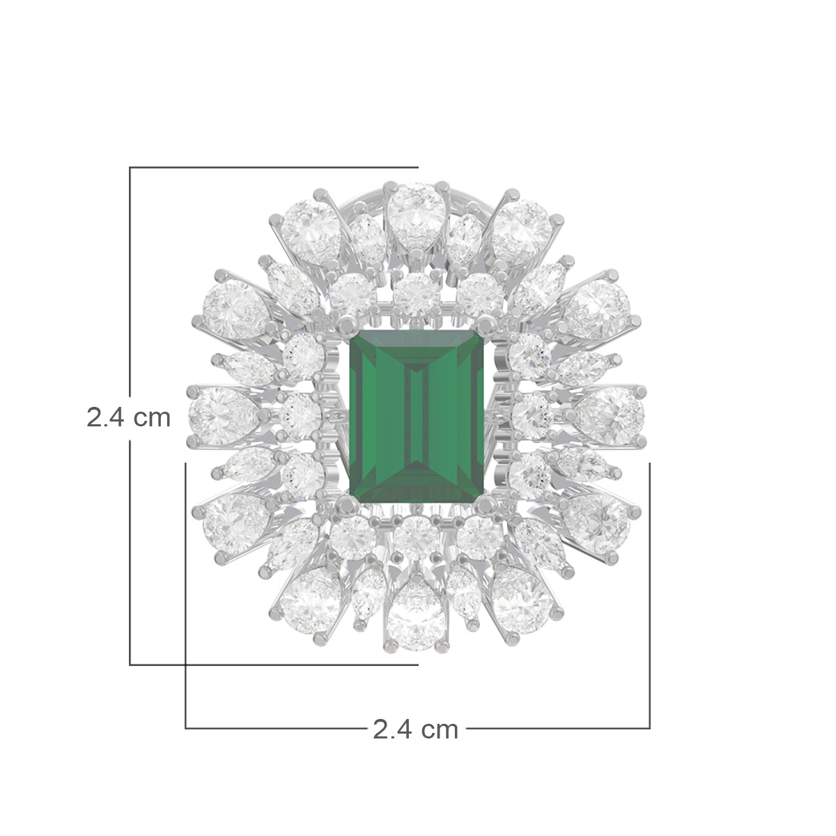 Captivating Emerald Dream Studs