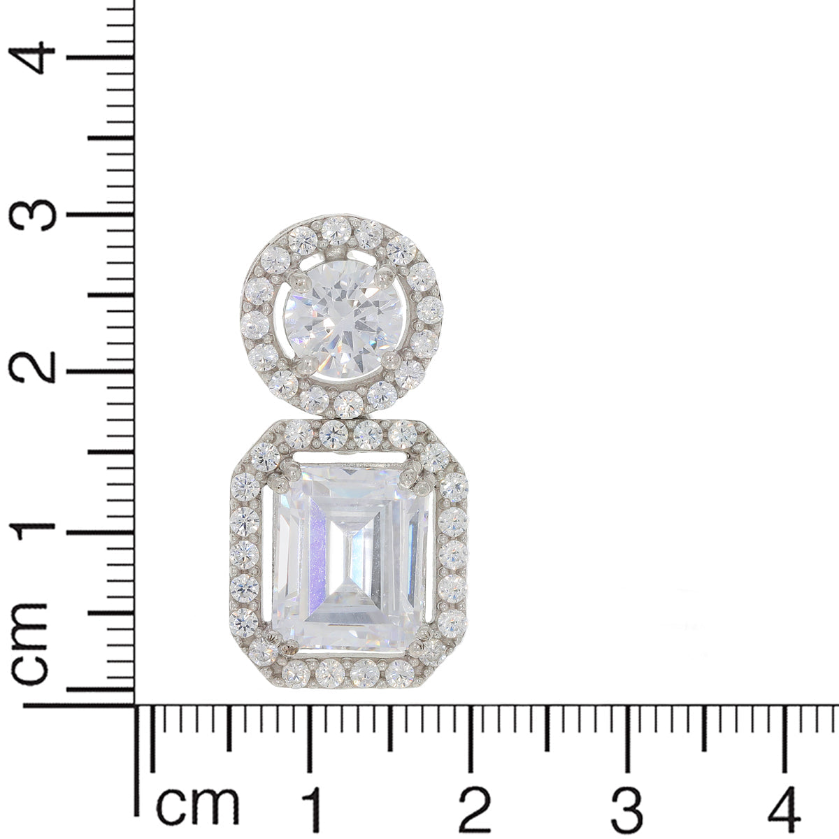 Elegant Halo Drop Earrings