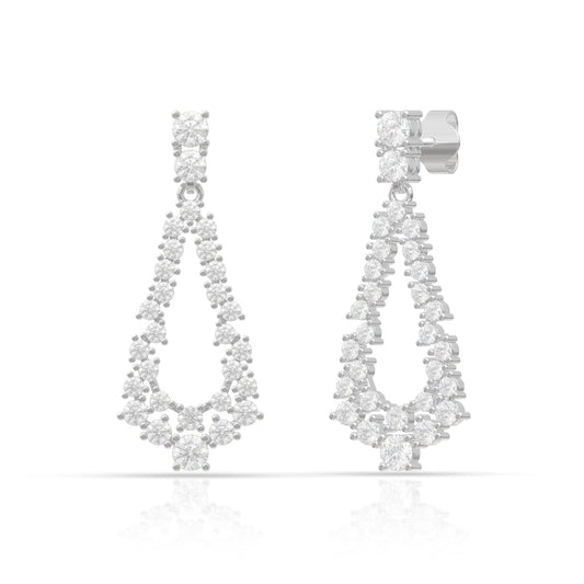 Elegant Crystal Drop Earrings