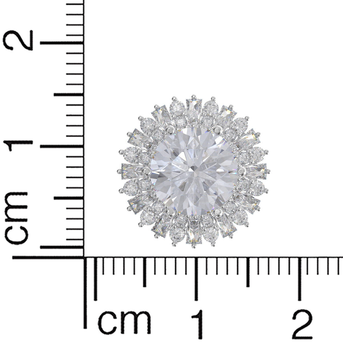 Radiant Round Diamond Studs