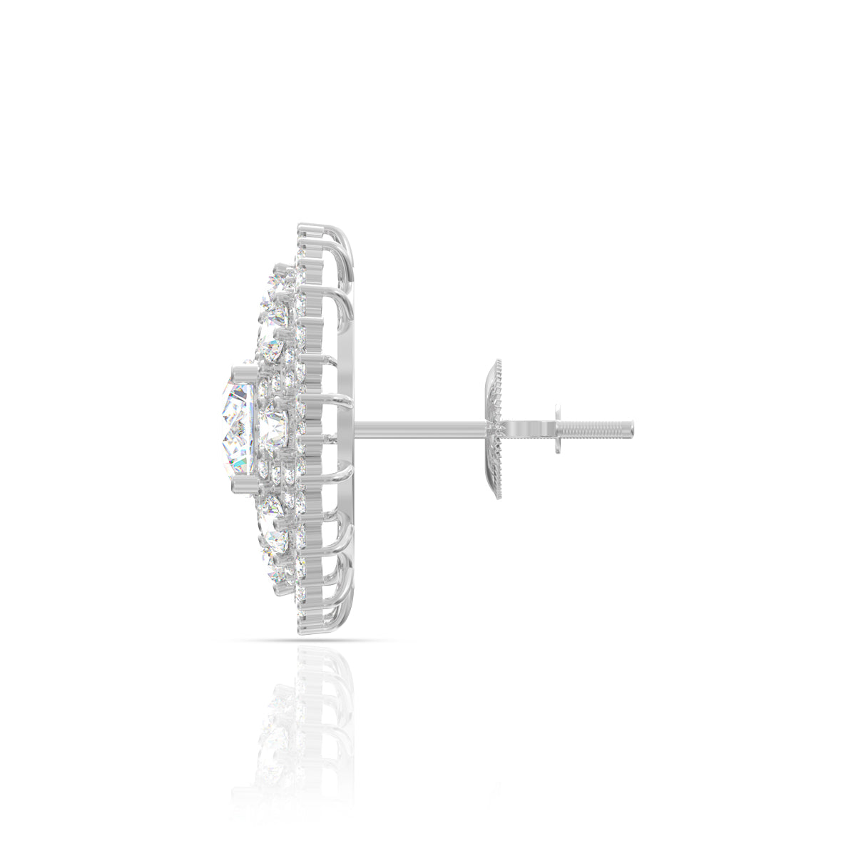 Blooming Halo Diamond Studs