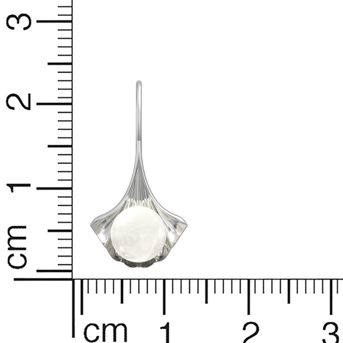 Ocean's Charm Silver Pearl Earrings