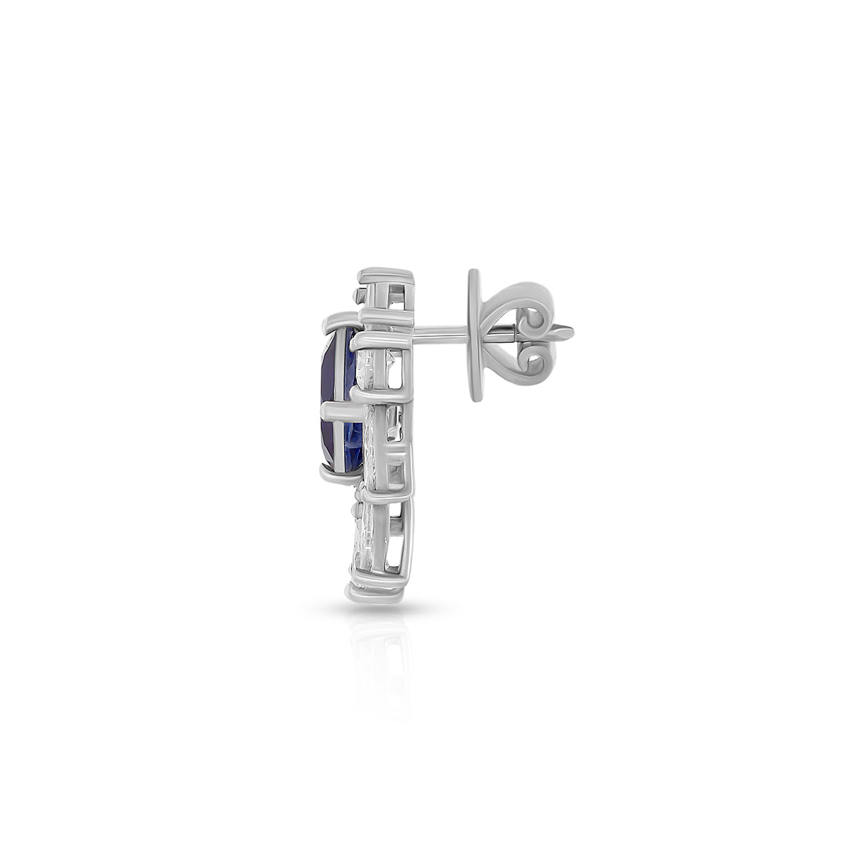 Royal Blue Cluster Earrings