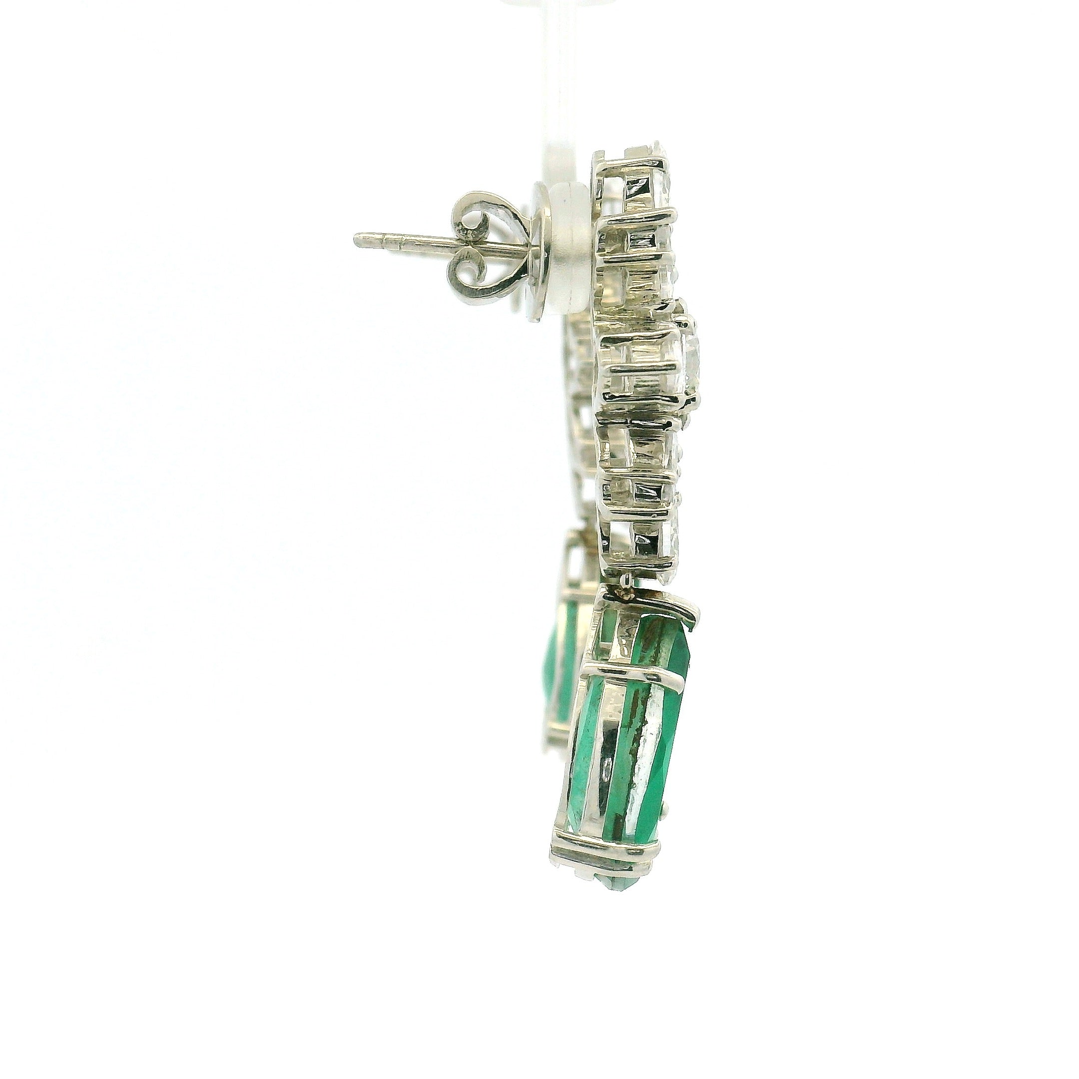 Party Wear Emerald Green Drop Earrings