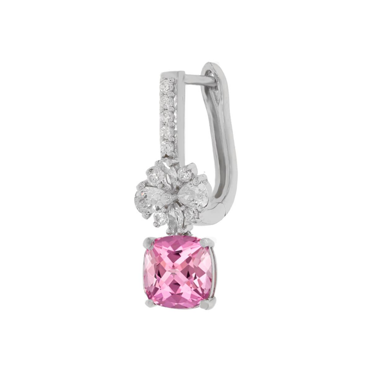 Glamy Pink Drop Earrings