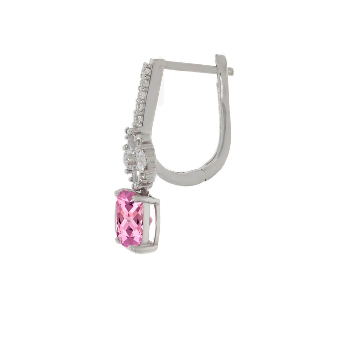 Glamy Pink Drop Earrings