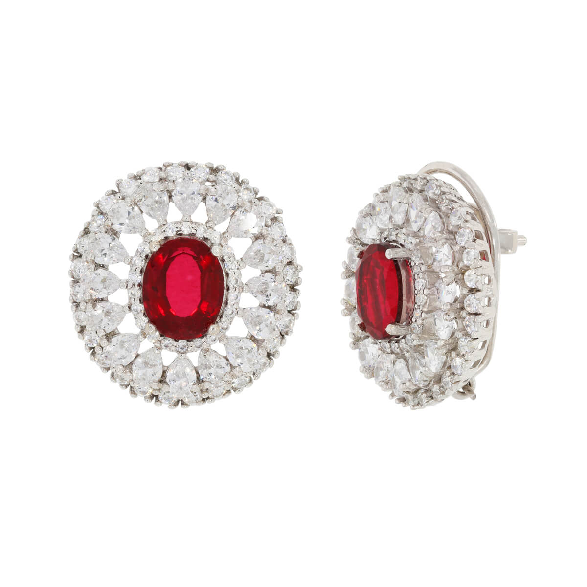 Ruby Essence Sterling Silver Studs