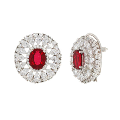 Ruby Essence Sterling Silver Studs