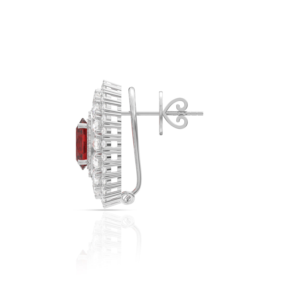 Ruby Essence Sterling Silver Studs