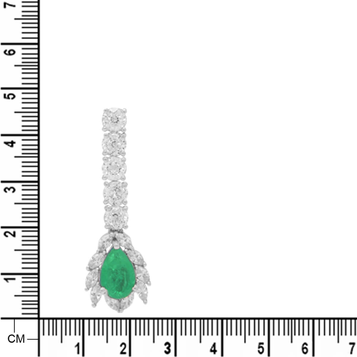 Elegant Green Silver Drop Earrings