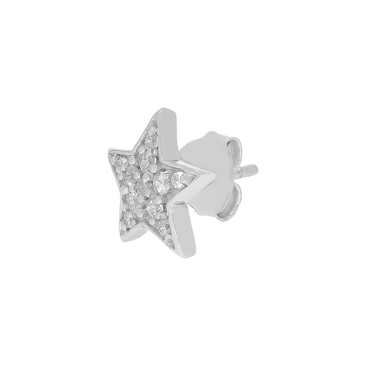 Silver Mini Star Earrings