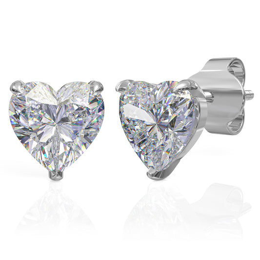 Love in Every Detail Heart Shaped Stud Earrings