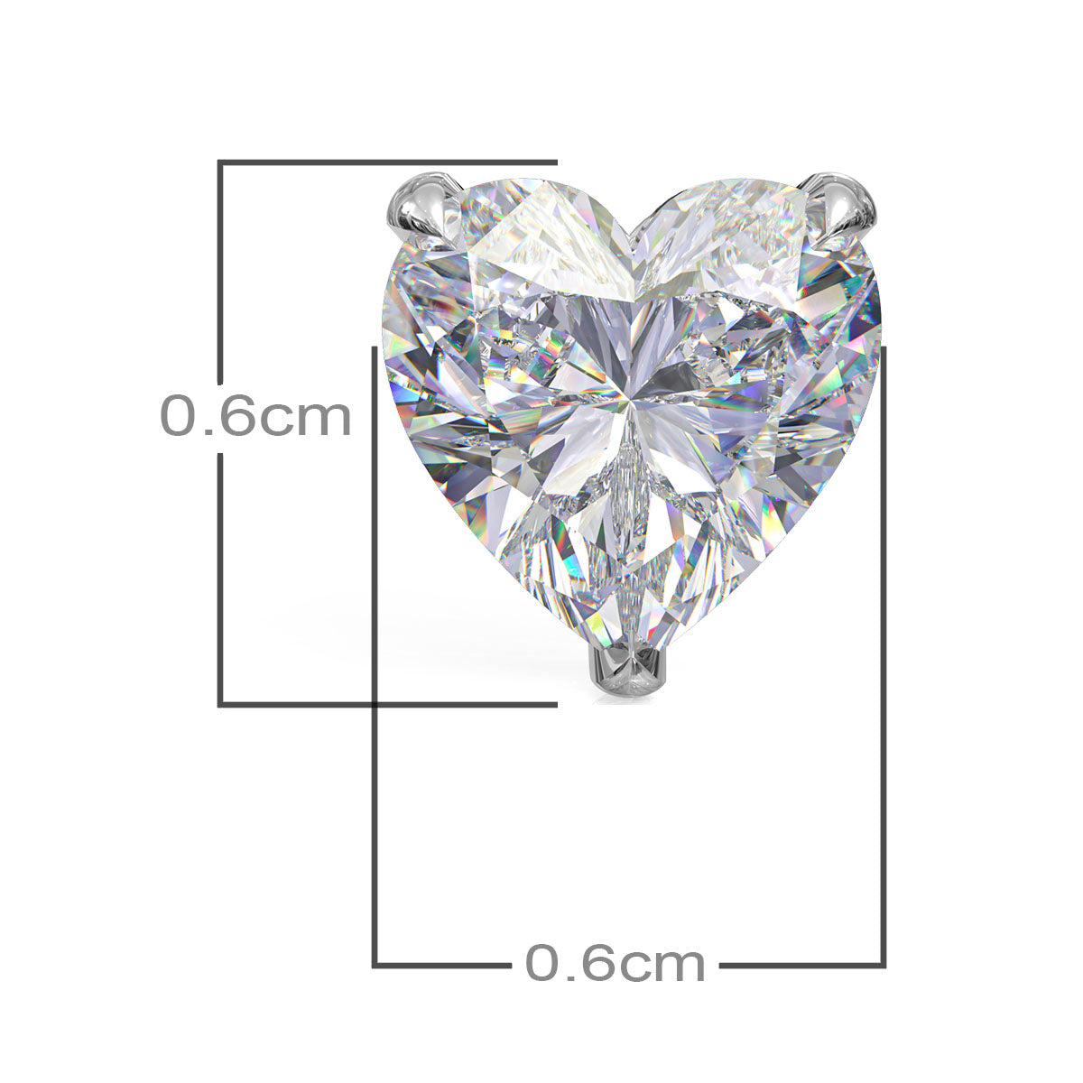 Love in Every Detail Heart Shaped Stud Earrings