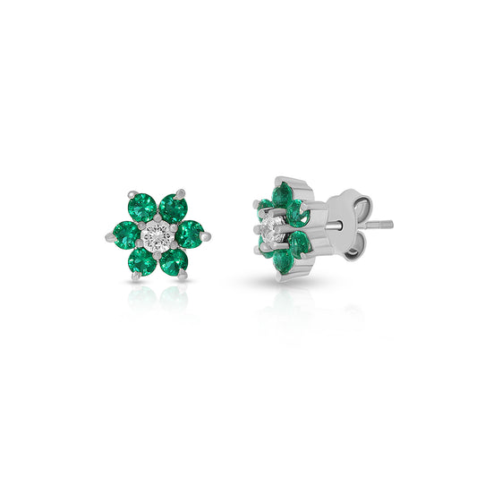 Bloom Style Green Studs
