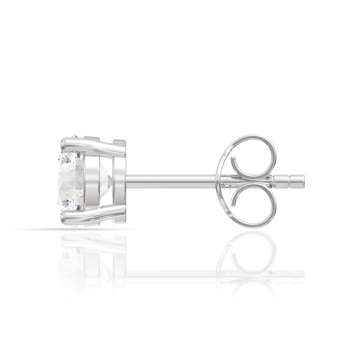 Simplicity in Solitaire Diamond Studs