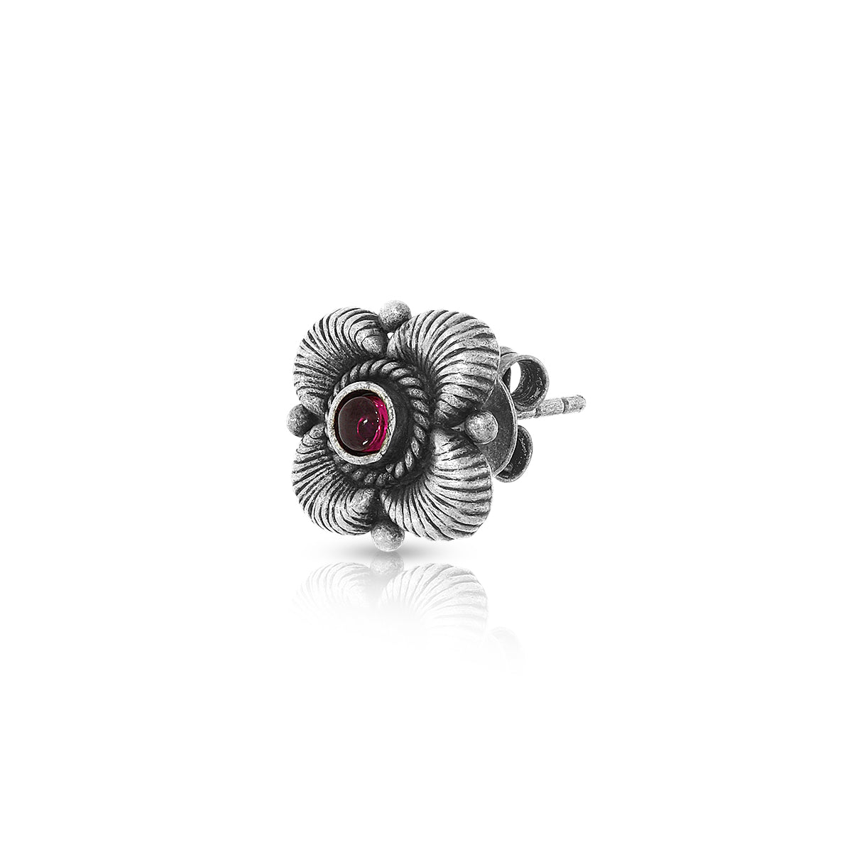 Ethnic Floral Pattern Studs