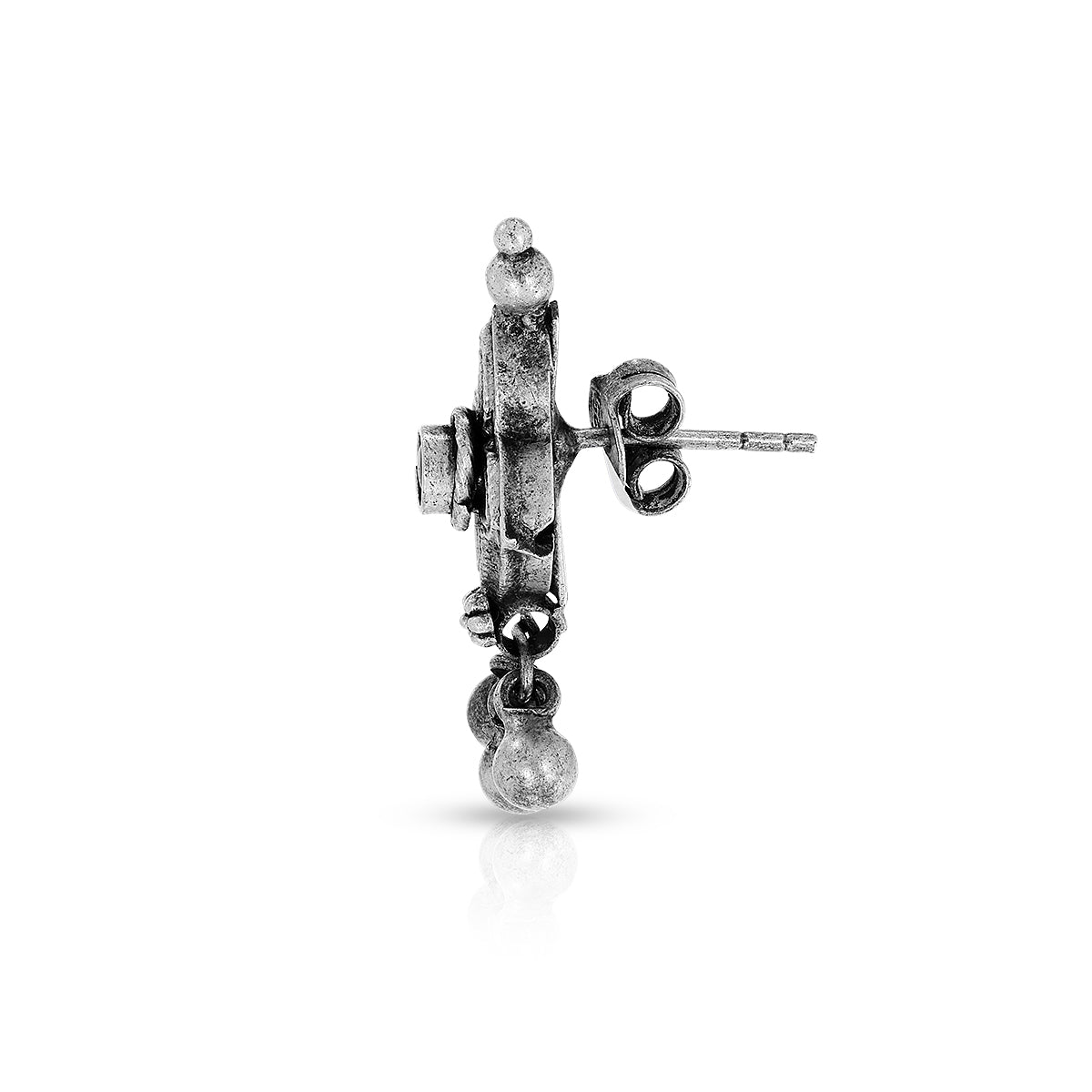 Ornate Floral Drop Earrings