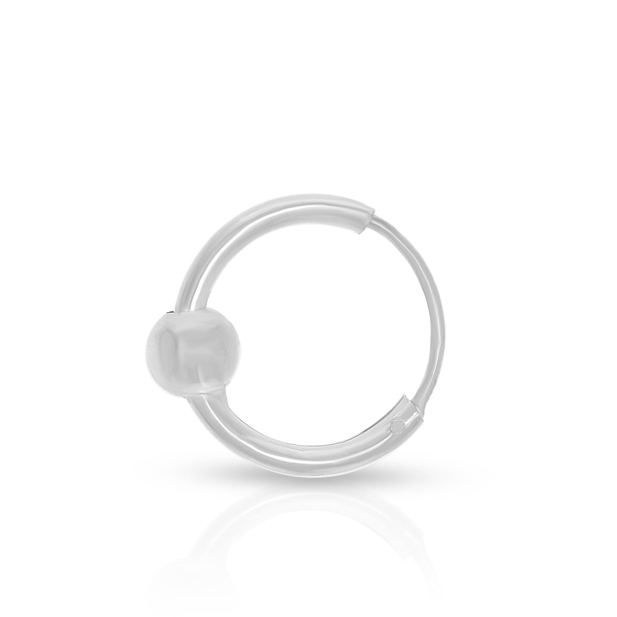 Minimal Bead Hoop Earrings