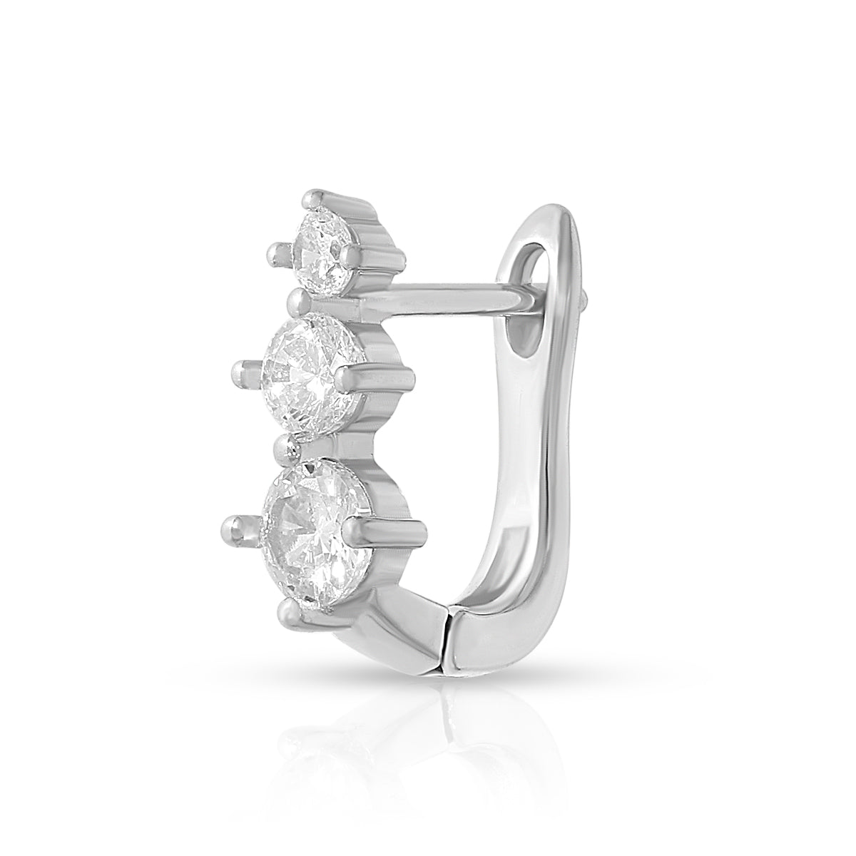 Petal Cluster Mini Hoop Earrings