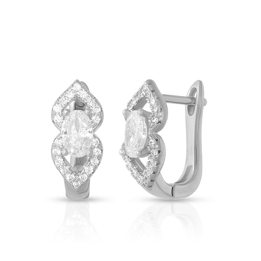 Sculptural Twist Drop Earrings