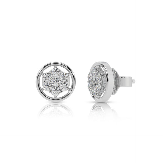 Silver Twilight Cluster Studs