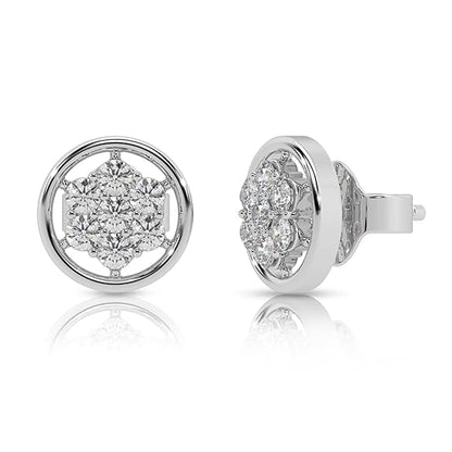 Silver Twilight Cluster Studs