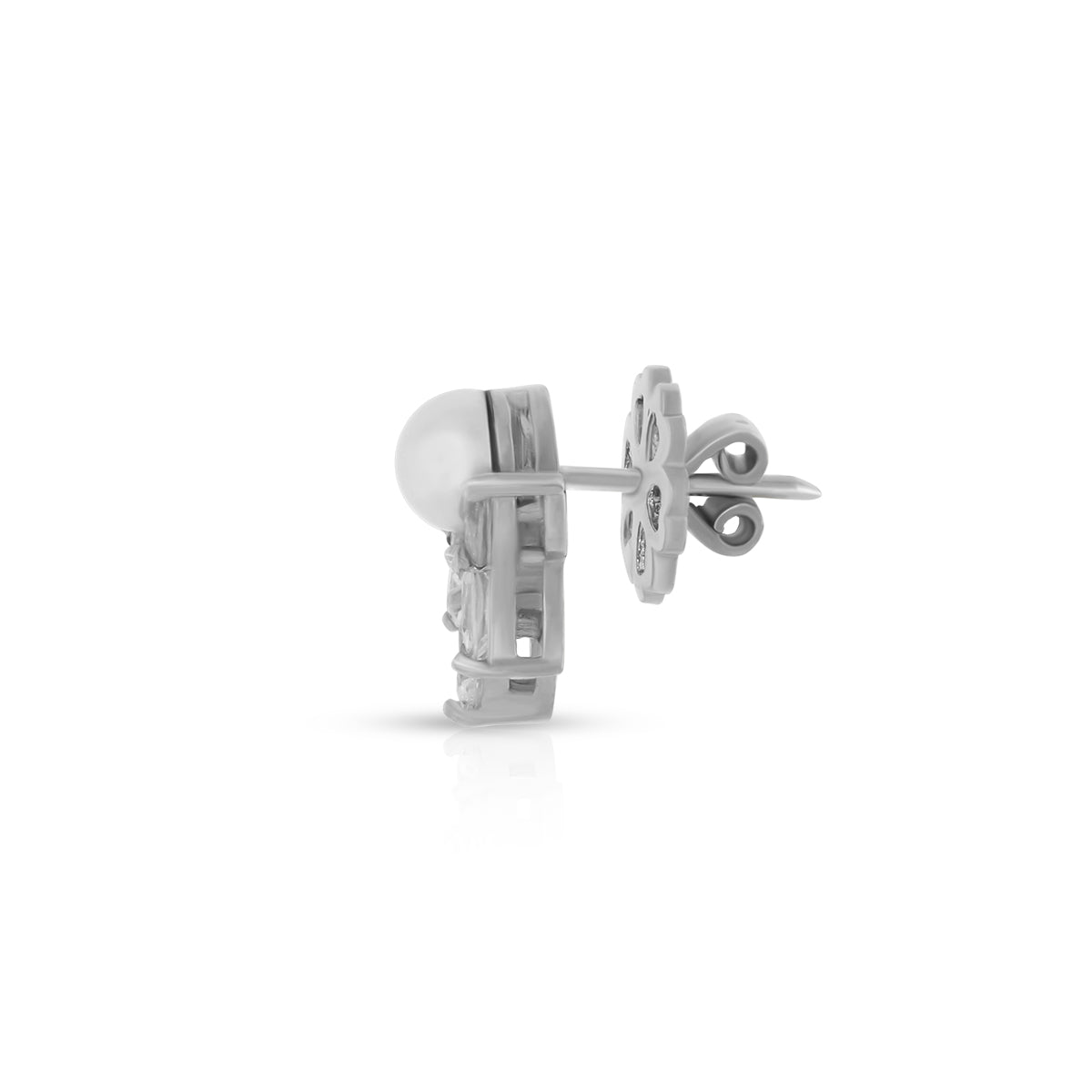 Pearl Petal Style Earrings