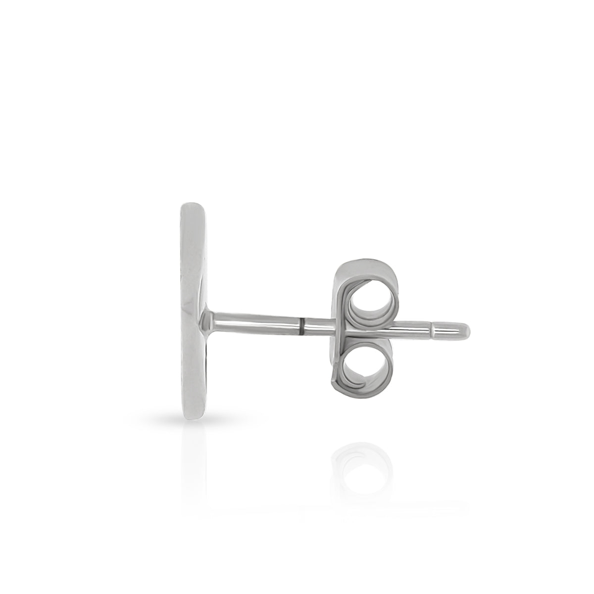 Modern Stripe Detail Triangle Studs