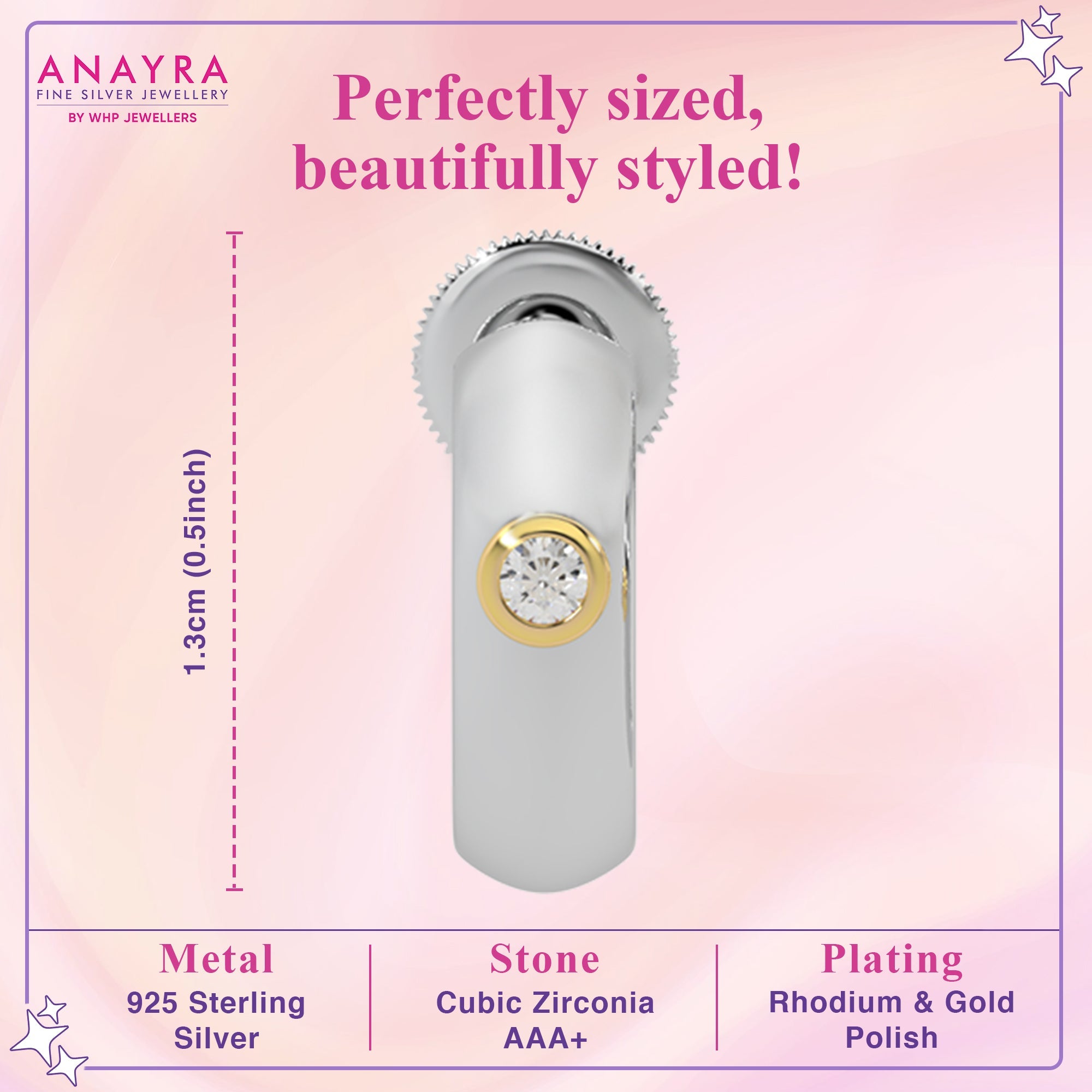 Elegant Crescent Moon  Earrings