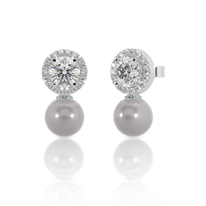 Silver Drop Dangler Earrings