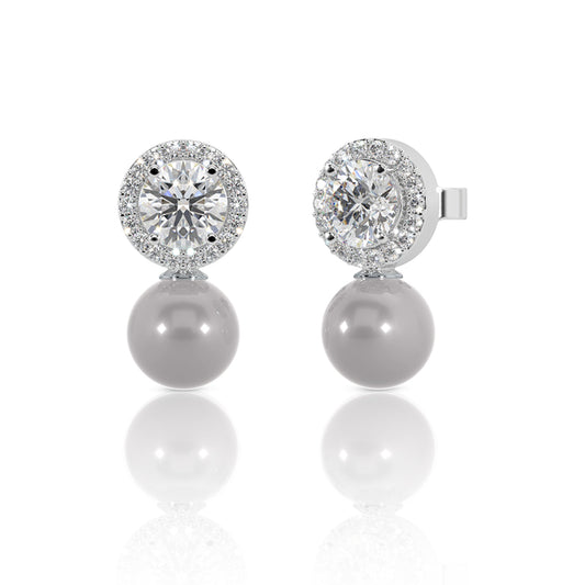 Silver Drop Dangler Earrings
