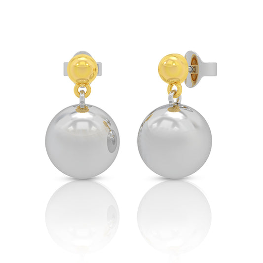Classic Gold Pearl Drop Earrings