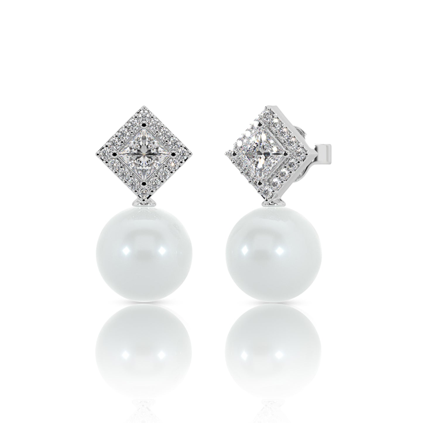 Sparkling Petal Pearl Danglers