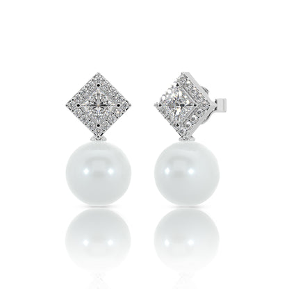 Sparkling Petal Pearl Danglers