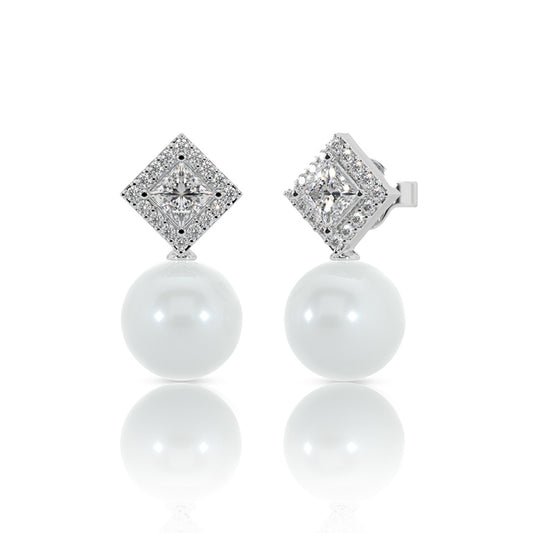 Sparkling Petal Pearl Danglers