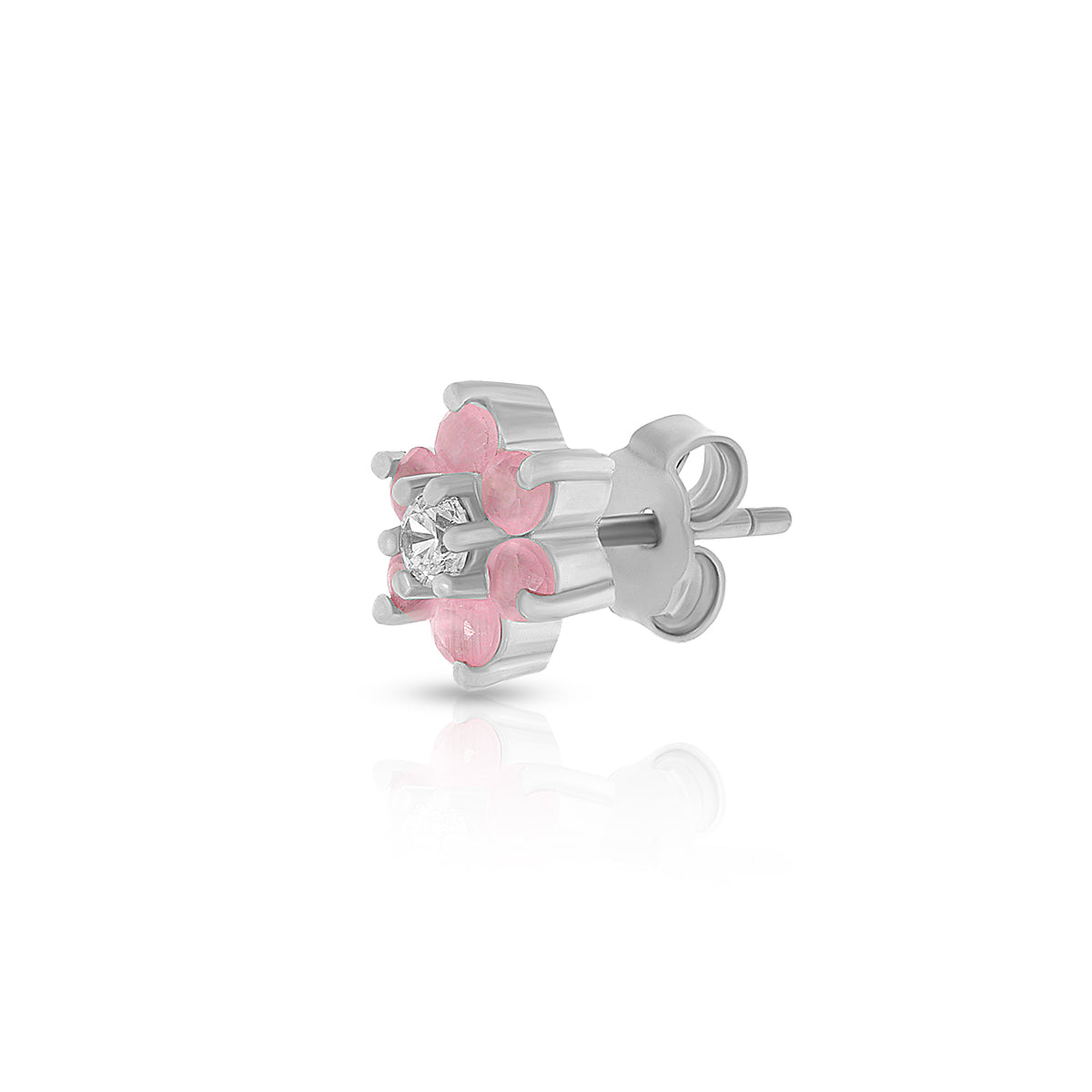 Cute Pink Blossom Studs