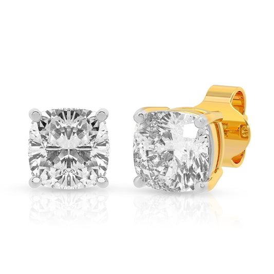 Exquisite Square Diamond Earrings