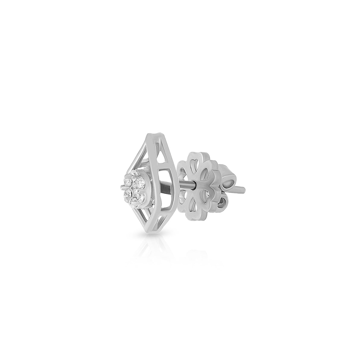 Delicate Leaf Design Studs
