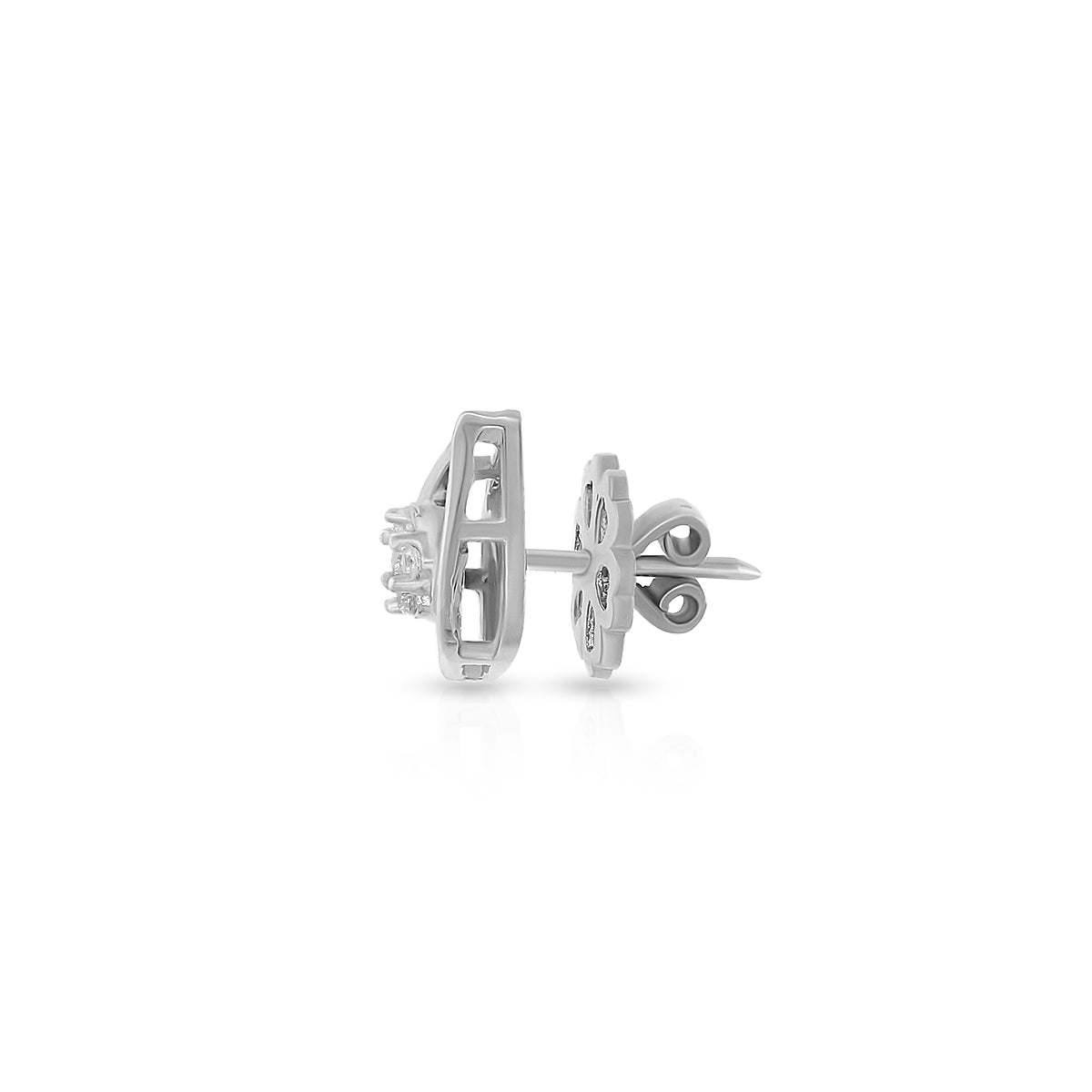 Delicate Leaf Design Studs