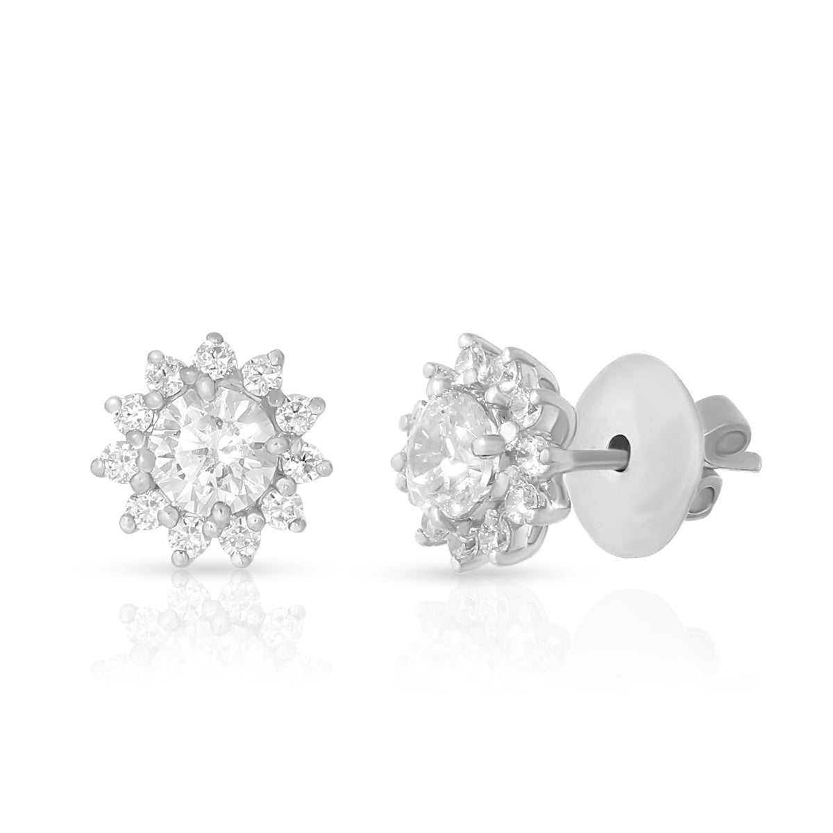 Sunburst Cluster Stud Earrings