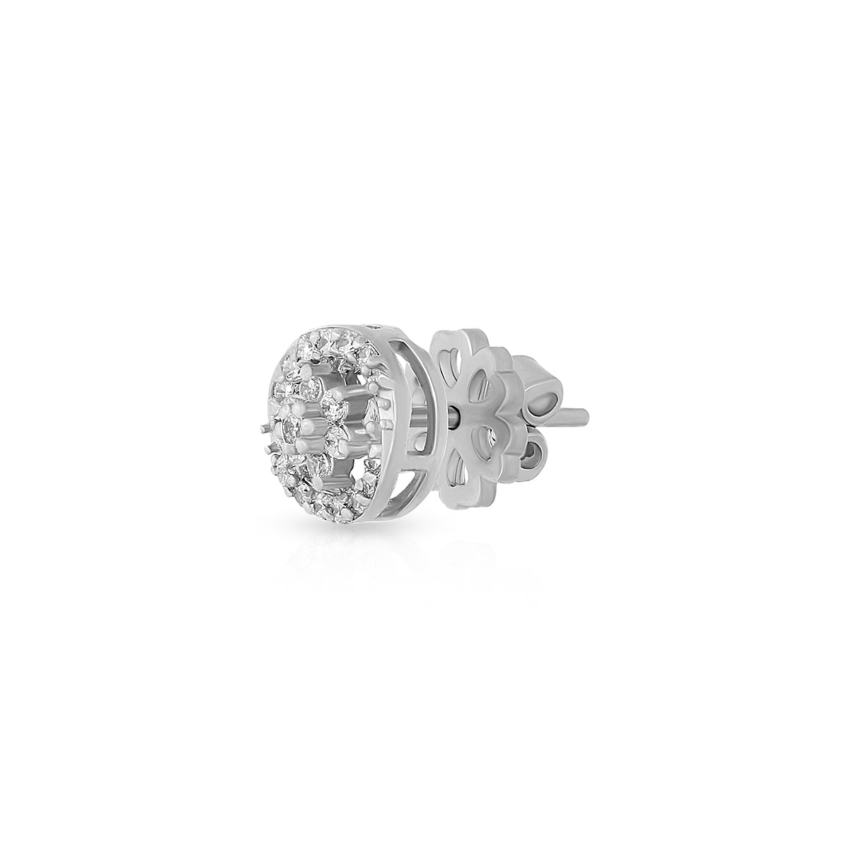 Petite Flower Halo Stud Earrings