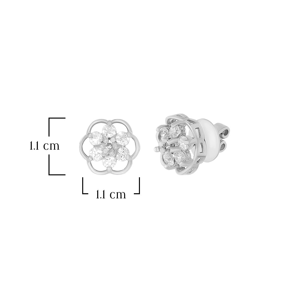 Minimal Floral Stud Earrings