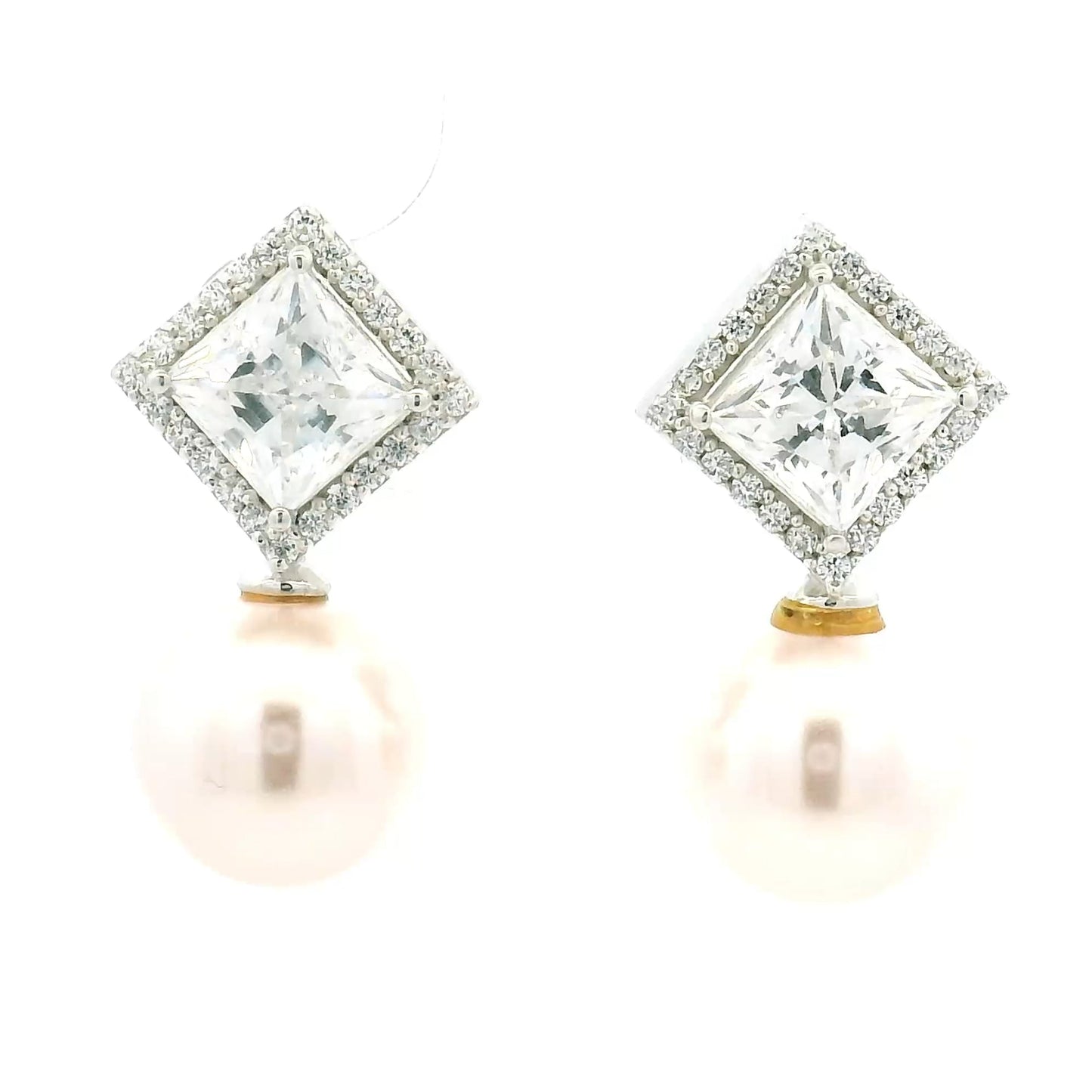 Timeless Pearl Dangle Stud Earrings