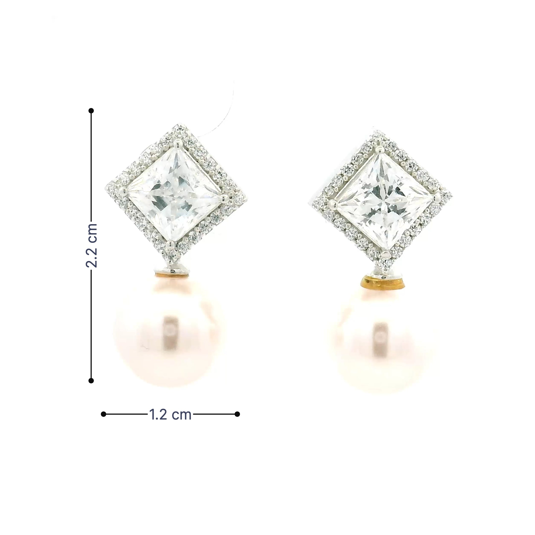 Timeless Pearl Dangle Stud Earrings