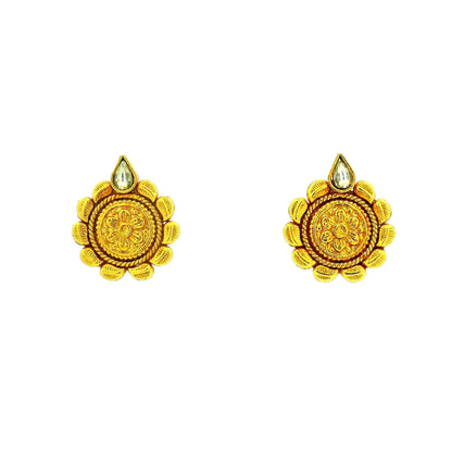 Golden Bloom Gold Plated Earrings