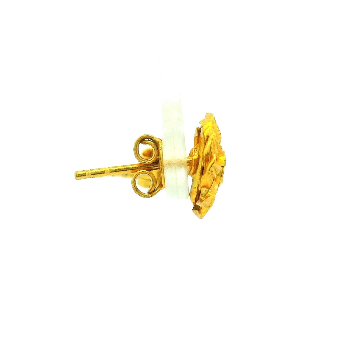 Swirl Design Gold Plated Earrings