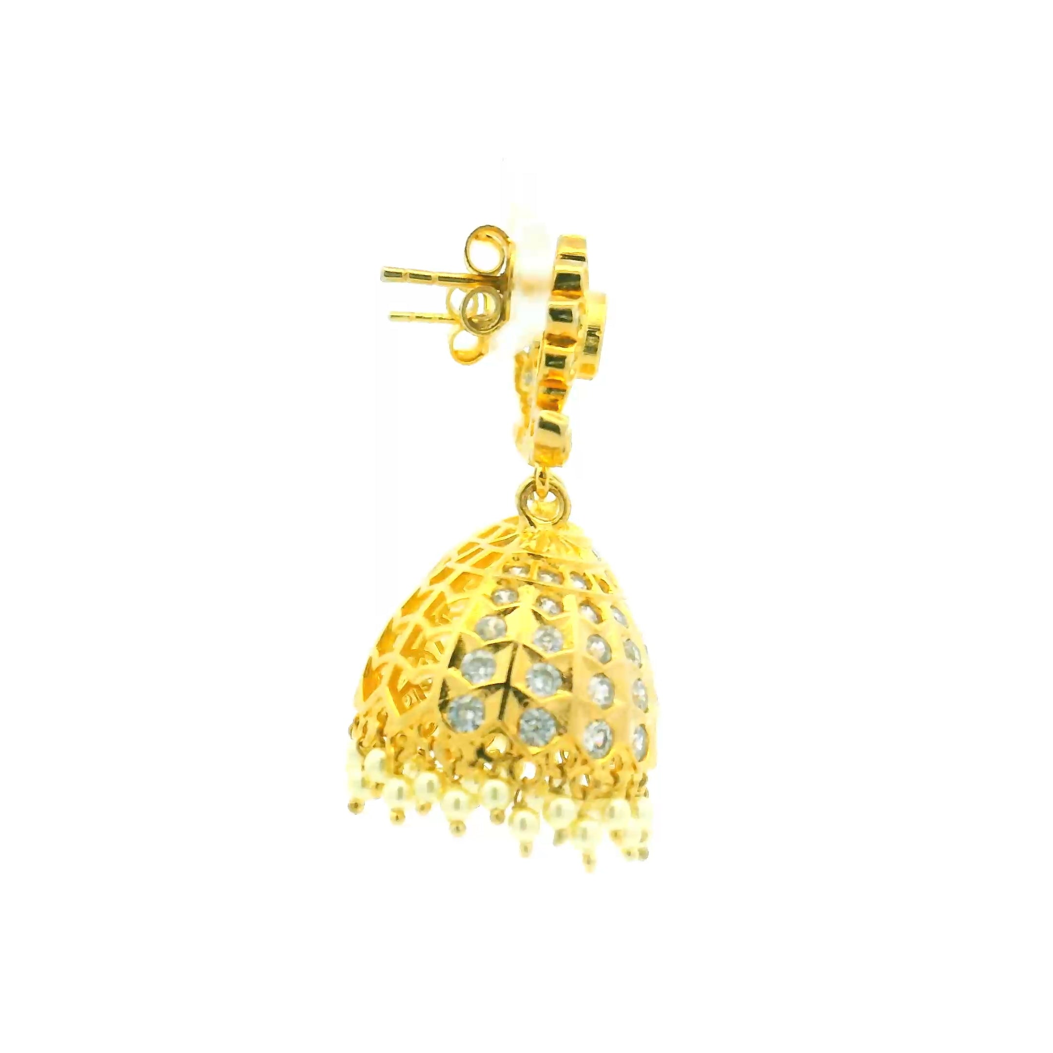Timeless Indian Gold Plated Earrings