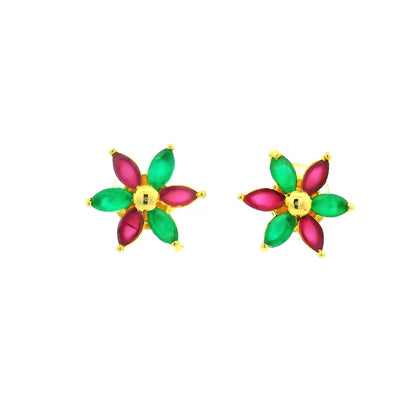 Dainty Flower Gold Plated Studs