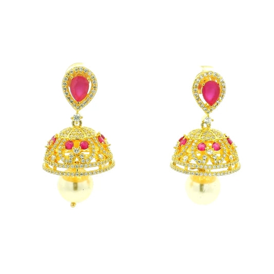 Dazzling Drop Gold Plated Earrings