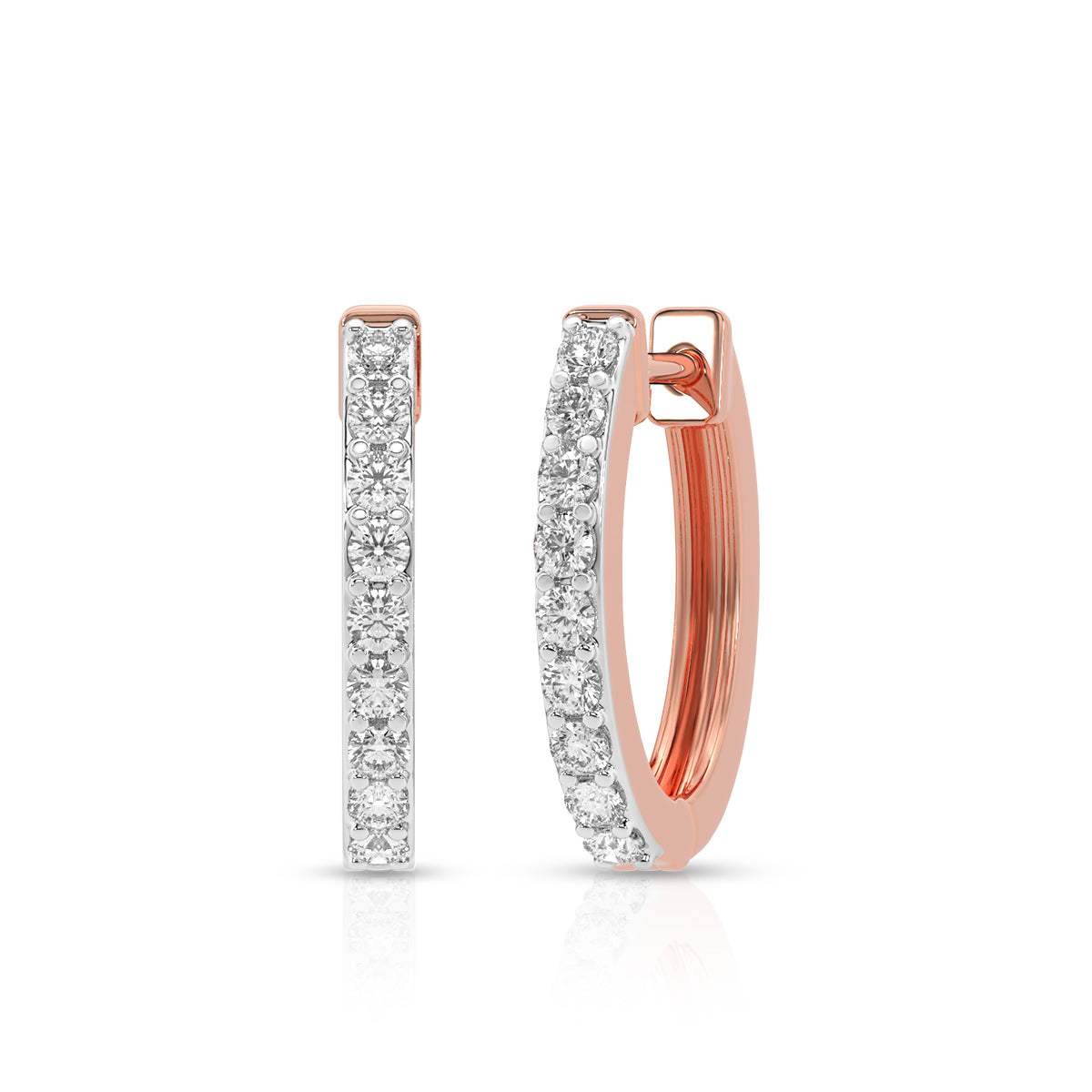 Luxe Rose Gold Hoops